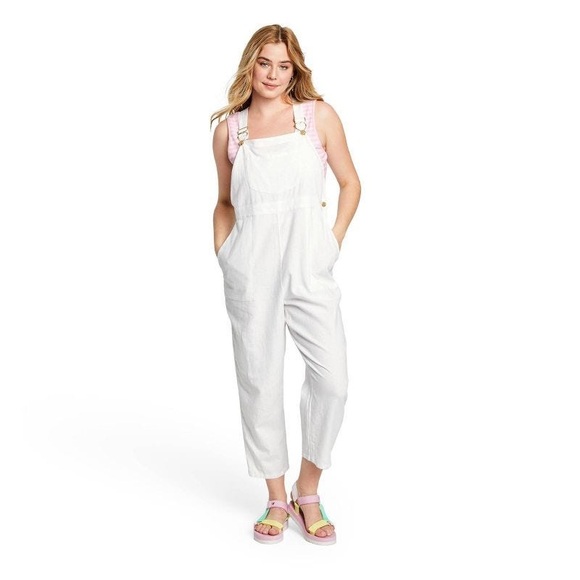 NWOT - Stoney Clover x Target White Overalls - Size S - Picture 1 of 6